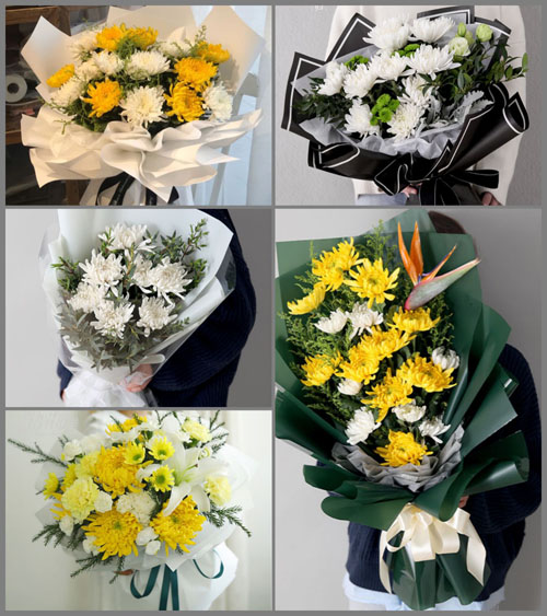 四川成都彭州市隆丰镇富集村白事花束代送